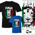 Men's Fan Italy Football European Cup Lion Flag - Adult & Kids T-Shirts, Sweatshirts & Hoodies apparel design preview 1