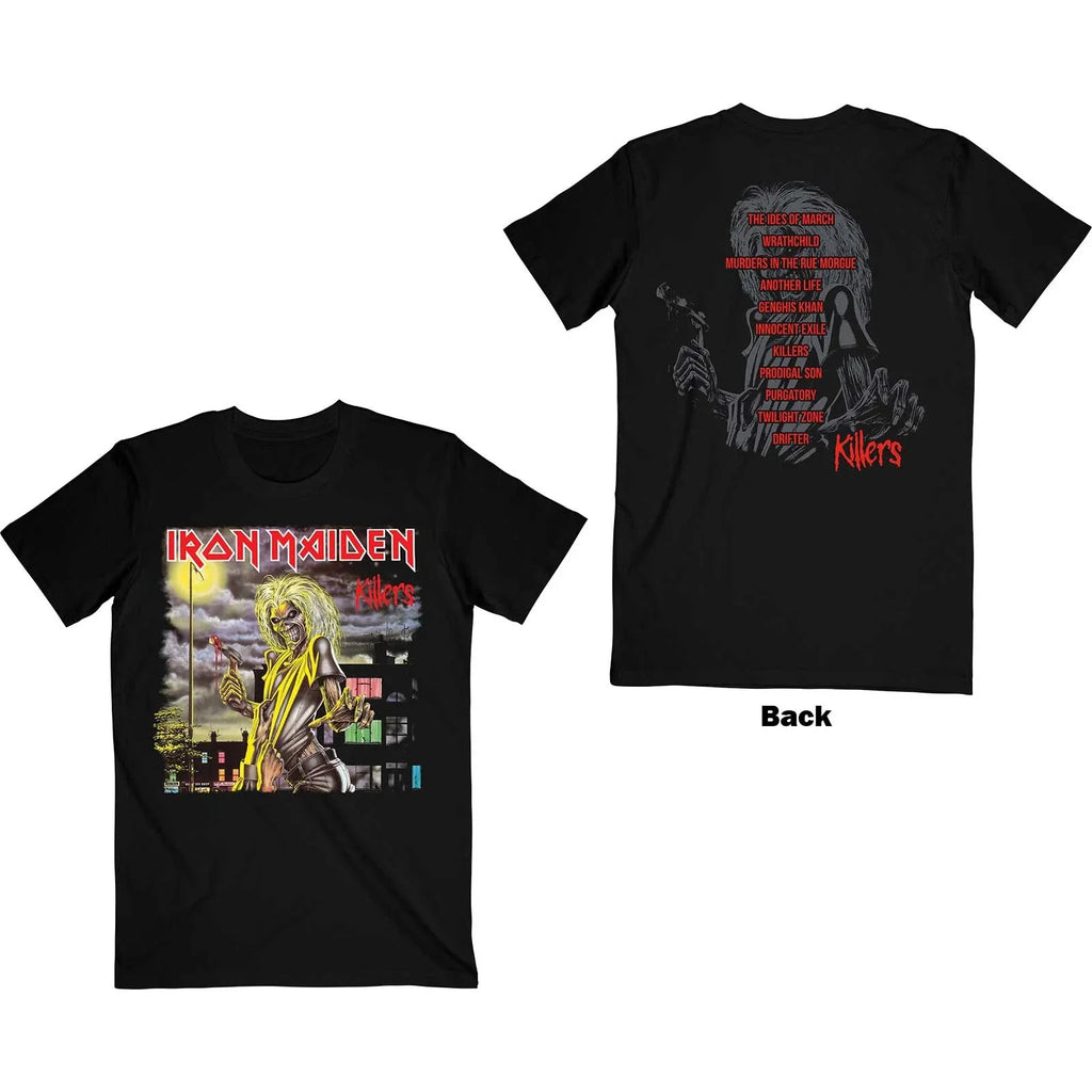 Iron Maiden Killers V.2. Album Track list OFFICIAL - Adult & Kids T-Shirts, Sweatshirts & Hoodies apparel design preview 1