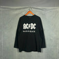 Vintage Y2K AC/DC Back in Black Mens Size XL - Adult & Kids T-Shirts, Sweatshirts & Hoodies apparel design preview 1