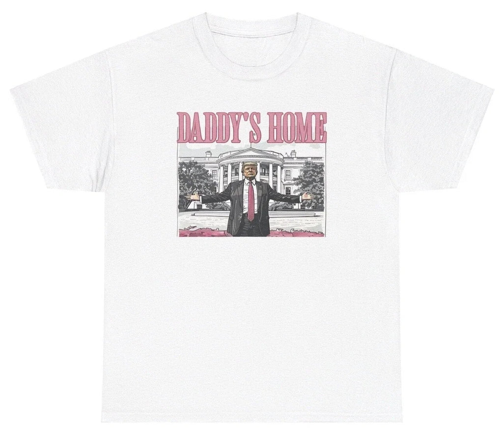 Daddy's Home Trump Pink Graphic Funny Poltical Y2K - Adult & Kids T-Shirts, Sweatshirts & Hoodies apparel design preview 1