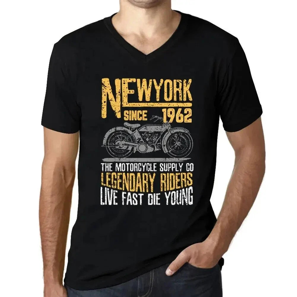 Men's Graphic V Neck Motorcycle Legendary Riders - Adult & Kids T-Shirts, Sweatshirts & Hoodies apparel design preview 1