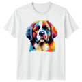 Colorful Saint Bernard Dog Lover Gift For Him And Her - Adult & Kids T-Shirts, Sweatshirts & Hoodies apparel design preview 1