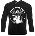 Vitruvian Drummer Drums Drum Kit Stick Music Rock - Adult & Kids T-Shirts, Sweatshirts & Hoodies apparel design preview 1