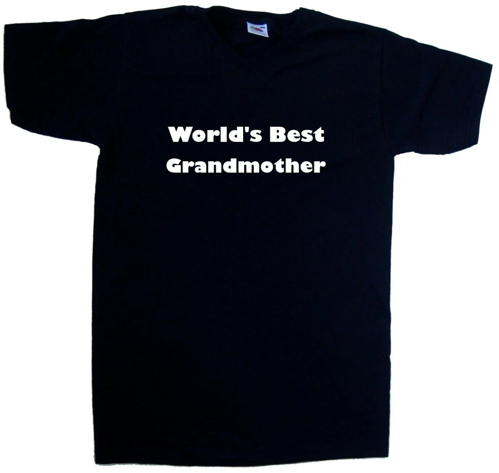 World's Best Grandmother V-Neck - Adult & Kids T-Shirts, Sweatshirts & Hoodies apparel design preview 1