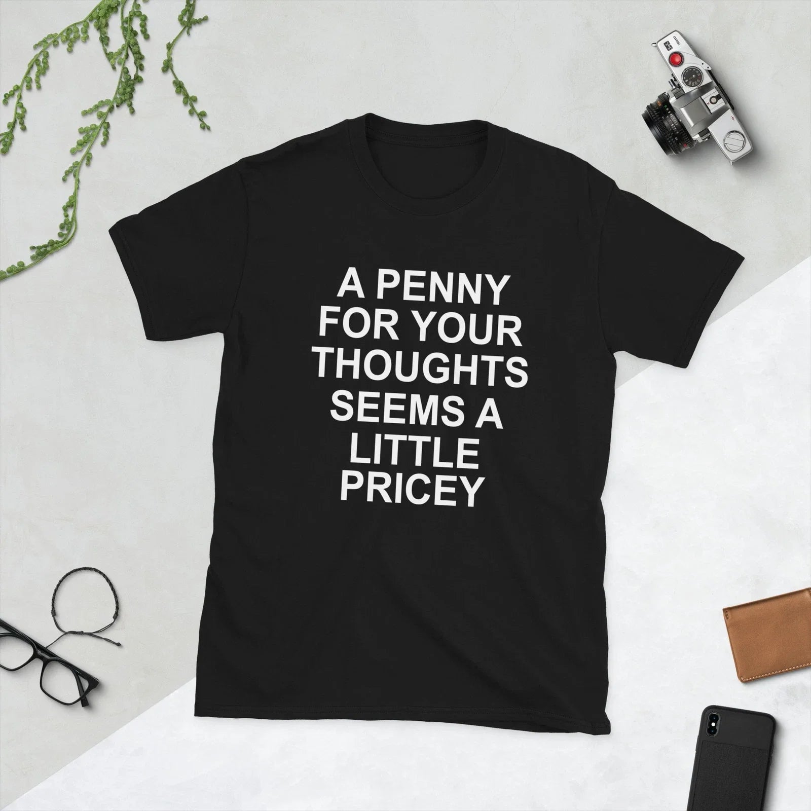 Penny for Your Thoughts Funny Dad Joke Father's Day, - Adult & Kids T-Shirts, Sweatshirts & Hoodies apparel design preview 1