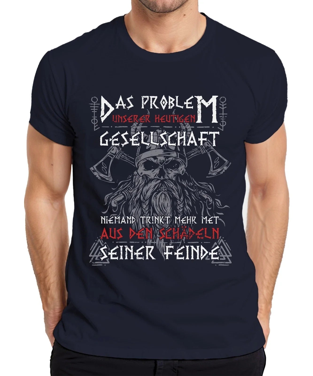 No More Mead From Skulls Of Enemies Vikings Norse Axe - Adult & Kids T-Shirts, Sweatshirts & Hoodies apparel design preview 1