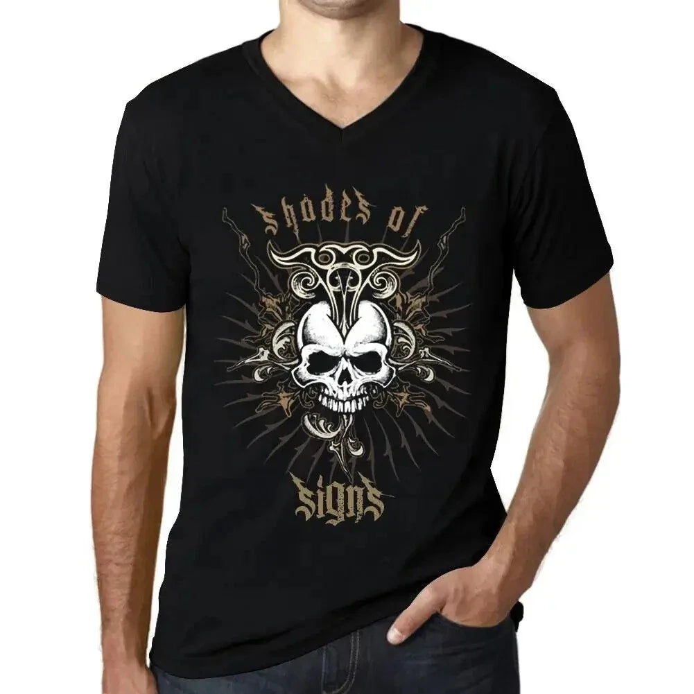 Men's Graphic V Neck Shades Of Signs Eco-Friendly - Adult & Kids T-Shirts, Sweatshirts & Hoodies apparel design preview 1
