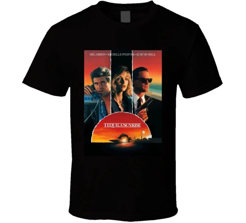 Tequila Sunrise Retro 80s Action Movie - Adult & Kids T-Shirts, Sweatshirts & Hoodies apparel design preview 1