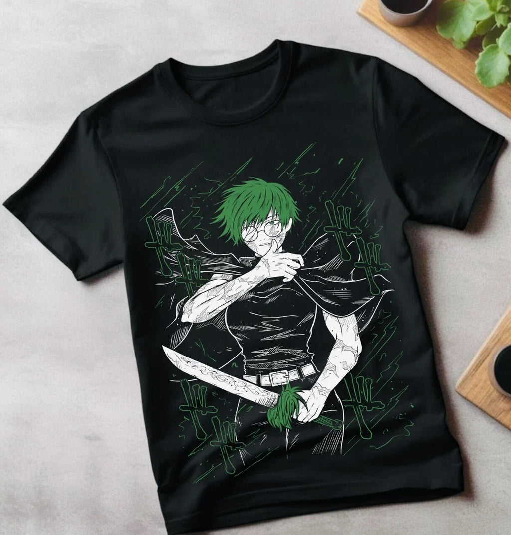 Maki Zenin Jujutsu Kaisen Horror Anime Manga Kawaii - Adult & Kids T-Shirts, Sweatshirts & Hoodies apparel design preview 1