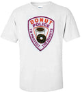 "DONUT POLICE" FUNNY COP WHITE - Adult & Kids T-Shirts, Sweatshirts & Hoodies apparel design preview 1