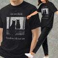 I do not think therefore am, Funny Cat ,Vintage 80s, - Adult & Kids T-Shirts, Sweatshirts & Hoodies apparel design preview 1