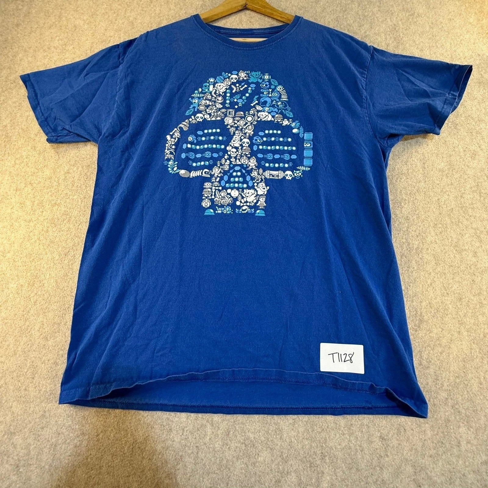 LootWear Exclusive Mega Man Capcom Pixel Art Skull - Adult & Kids T-Shirts, Sweatshirts & Hoodies apparel design preview 1