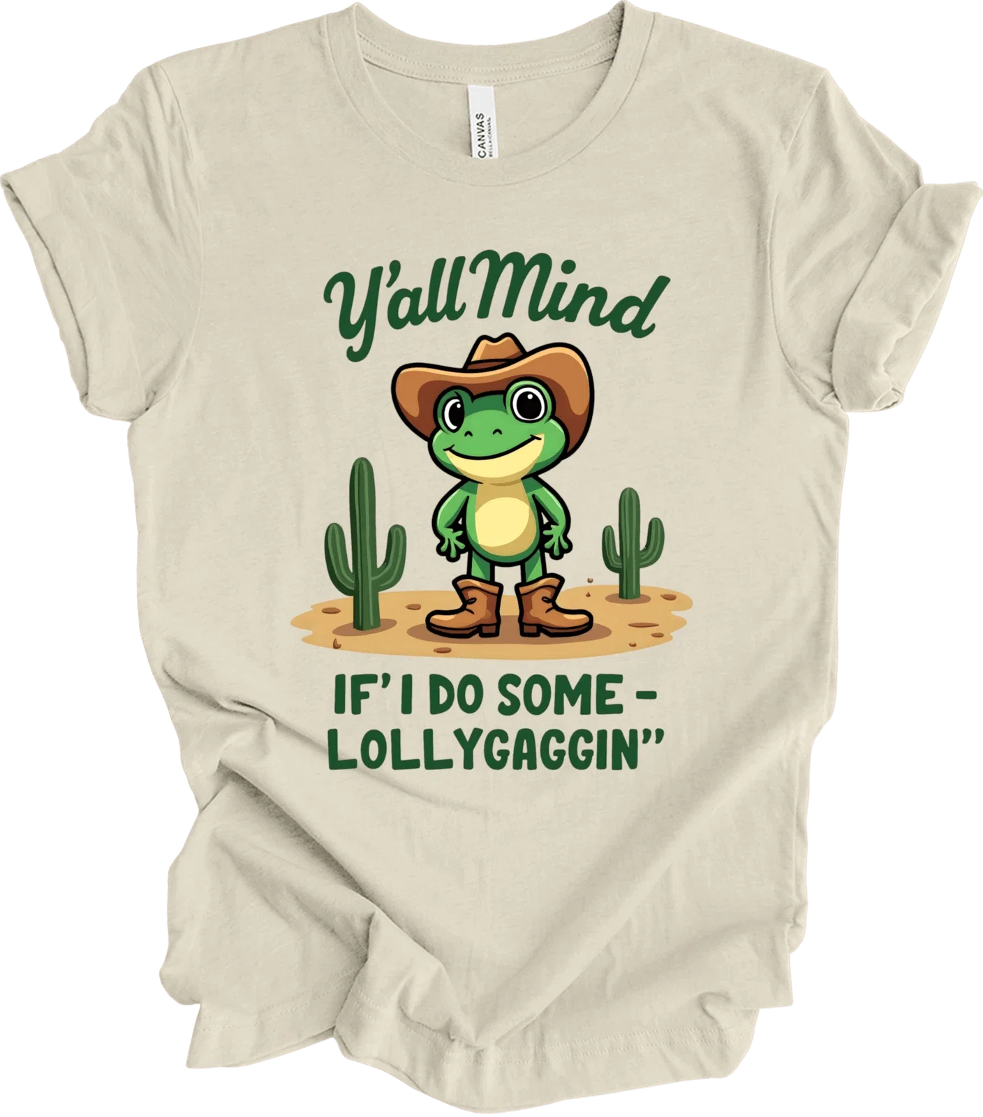 Y'all Mind If I Do Some Lollygaggin' Funny Frog Meme - Adult & Kids T-Shirts, Sweatshirts & Hoodies apparel design preview 1