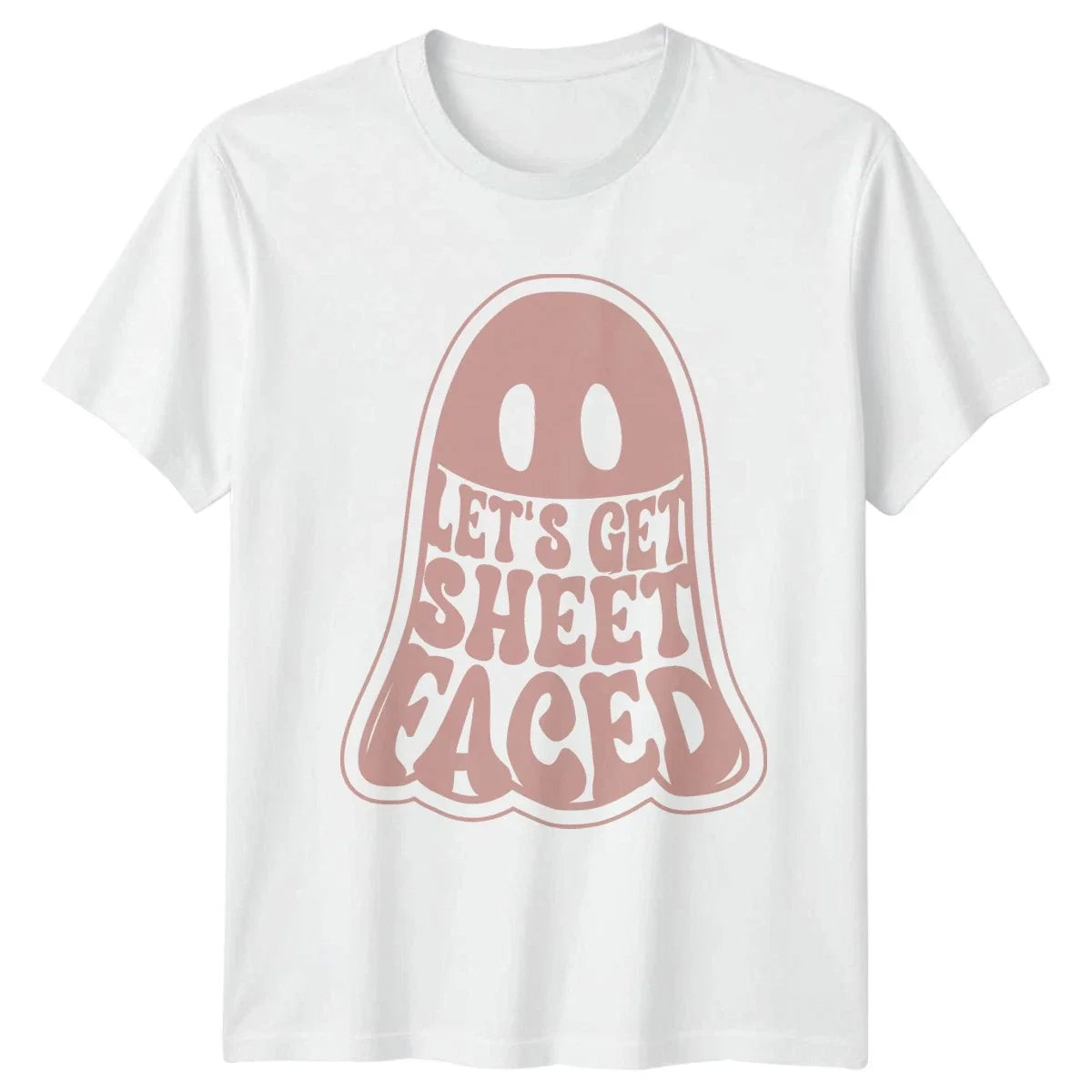 Lets Get Sheet Faced Funny Halloween Puns Gift For - Adult & Kids T-Shirts, Sweatshirts & Hoodies apparel design preview 1