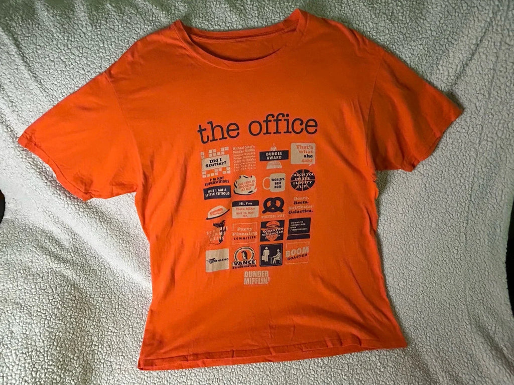 The Office Quote Mash Up Men's Orange Short Sleeve - Adult & Kids T-Shirts, Sweatshirts & Hoodies apparel design preview 1