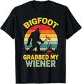 Bigfoot Grabbed My Wiener Funny Sasquatch Humor - Adult & Kids T-Shirts, Sweatshirts & Hoodies apparel design preview 1
