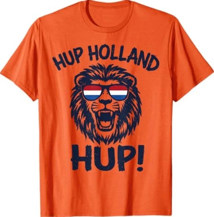 Hup Holland, Netherlands Flag Lion, Nederland Dutch - Adult & Kids T-Shirts, Sweatshirts & Hoodies apparel design preview 1