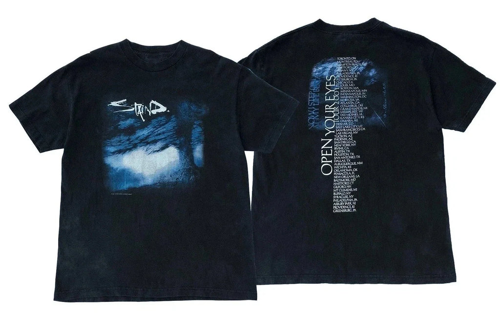 Staind Open Your Eyes Tour 2001 Y2K Graphic Cotton - Adult & Kids T-Shirts, Sweatshirts & Hoodies apparel design preview 1