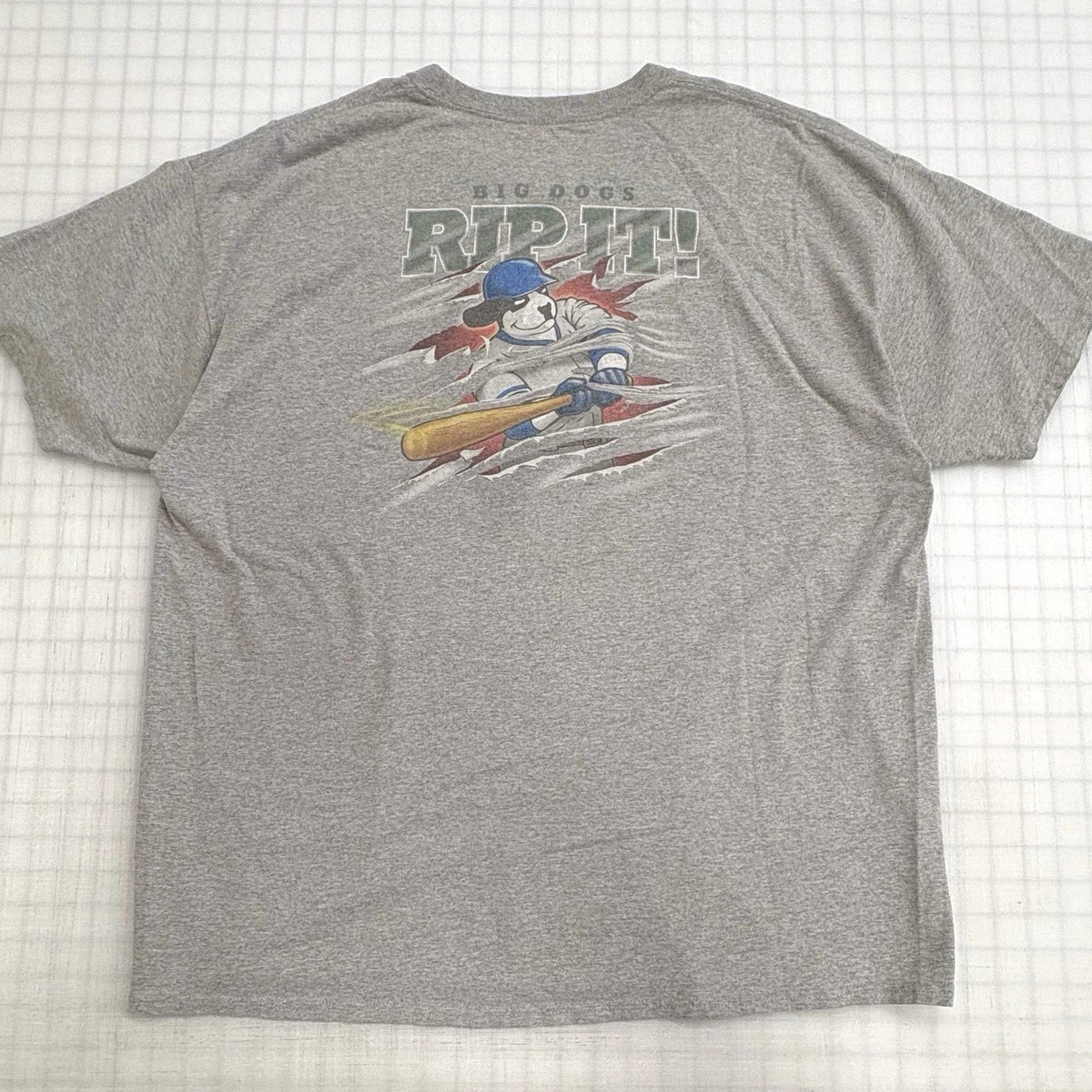 Vintage Y2K Big Dogs Brand Baseball "Rip It" Sports - Adult & Kids T-Shirts, Sweatshirts & Hoodies apparel design preview 1