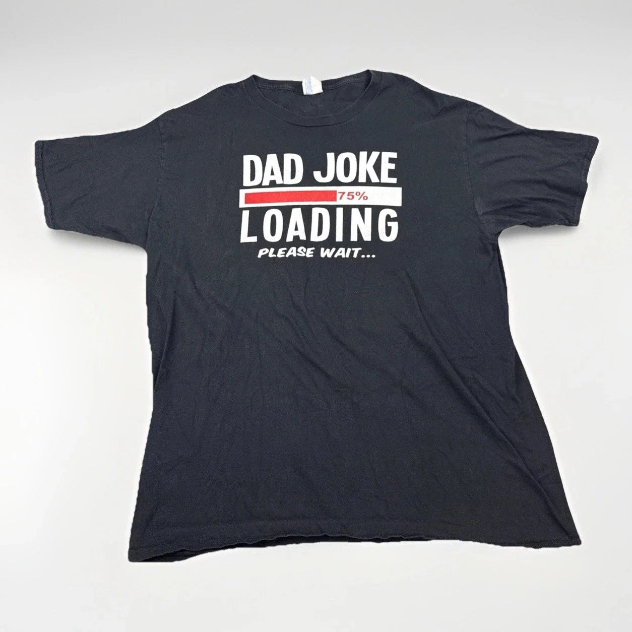 Dad Joke Loading Funny Graphic Black XL Port Company - Adult & Kids T-Shirts, Sweatshirts & Hoodies apparel design preview 1