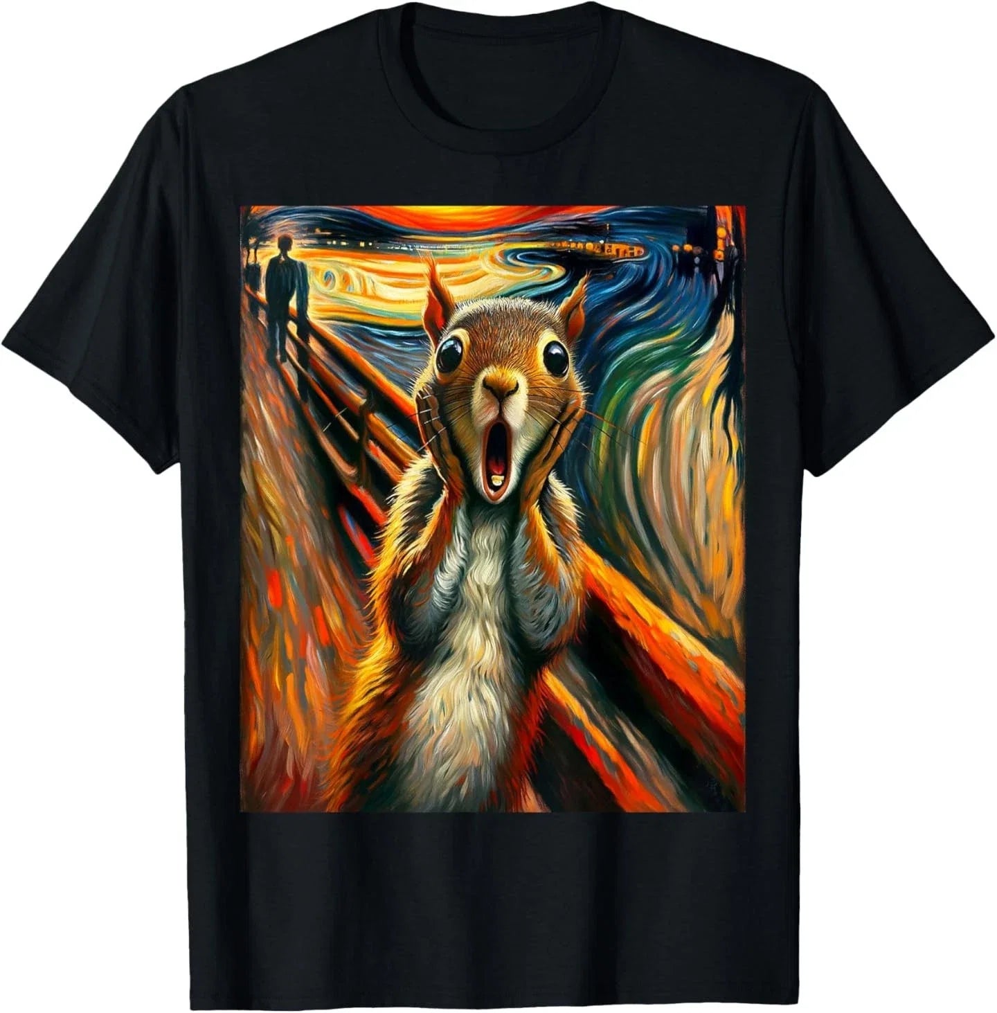 Expressionist Scream Animal Surreal Art Humor Funny - Adult & Kids T-Shirts, Sweatshirts & Hoodies apparel design preview 1