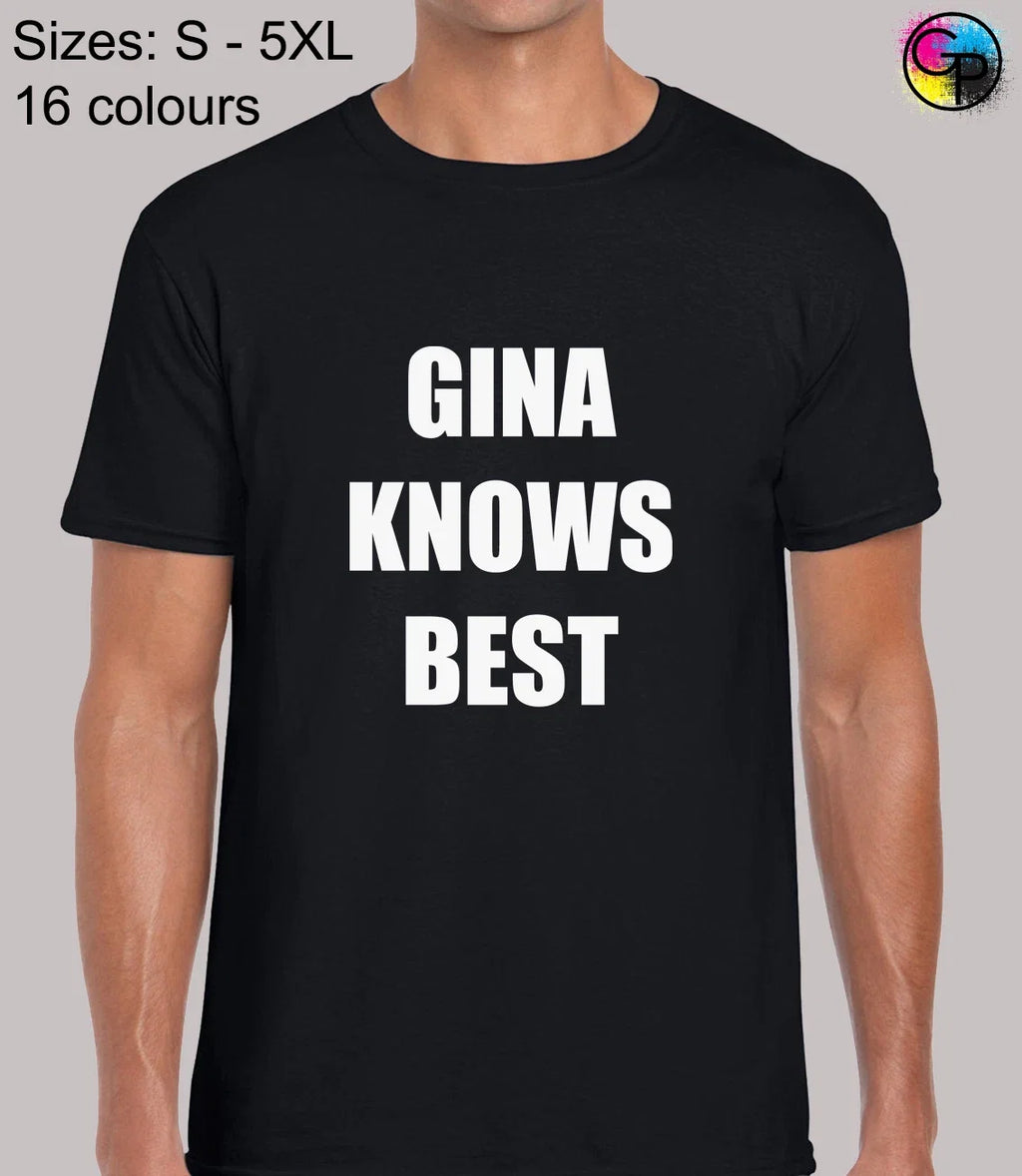 Gina Knows Best Comedy TV Show Inspired Novelty - Adult & Kids T-Shirts, Sweatshirts & Hoodies apparel design preview 1