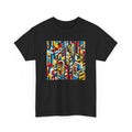 Geometric Pop Art Cityscape Bold Colors Intricate - Adult & Kids T-Shirts, Sweatshirts & Hoodies apparel design preview 1
