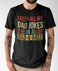 Funny Dad Joke "I Keep All My Jokes in a Dad-A-Base" - Adult & Kids T-Shirts, Sweatshirts & Hoodies apparel design preview 1