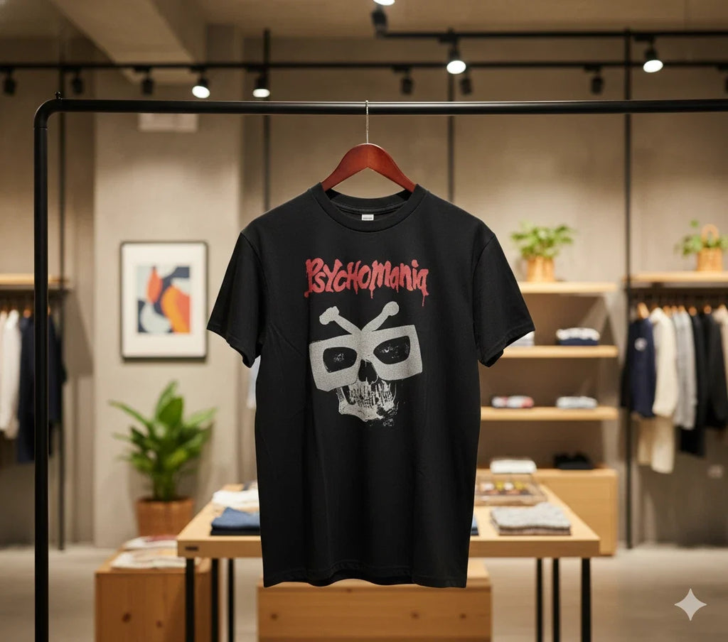 Psychomania Graphic Black Horror Punk Cult Movie T498 - Adult & Kids T-Shirts, Sweatshirts & Hoodies apparel design preview 1