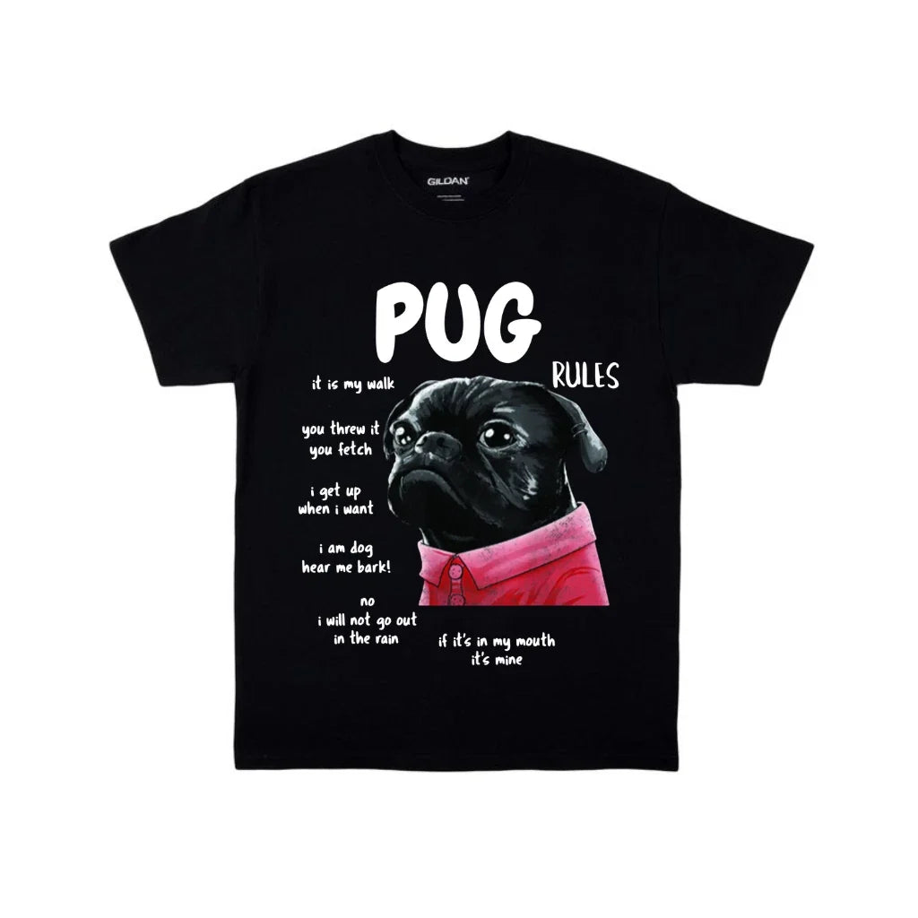 Cute Kawaii Funny Pug Dog Lover Gift - Adult & Kids T-Shirts, Sweatshirts & Hoodies apparel design preview 1