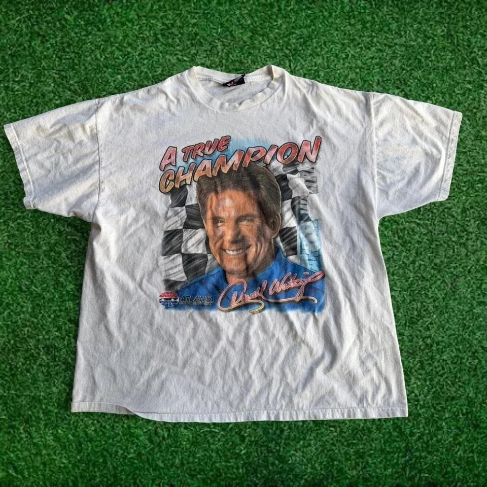 Vintage NASCAR Y2K Darrell Waltrip A True Champion XL - Adult & Kids T-Shirts, Sweatshirts & Hoodies apparel design preview 1