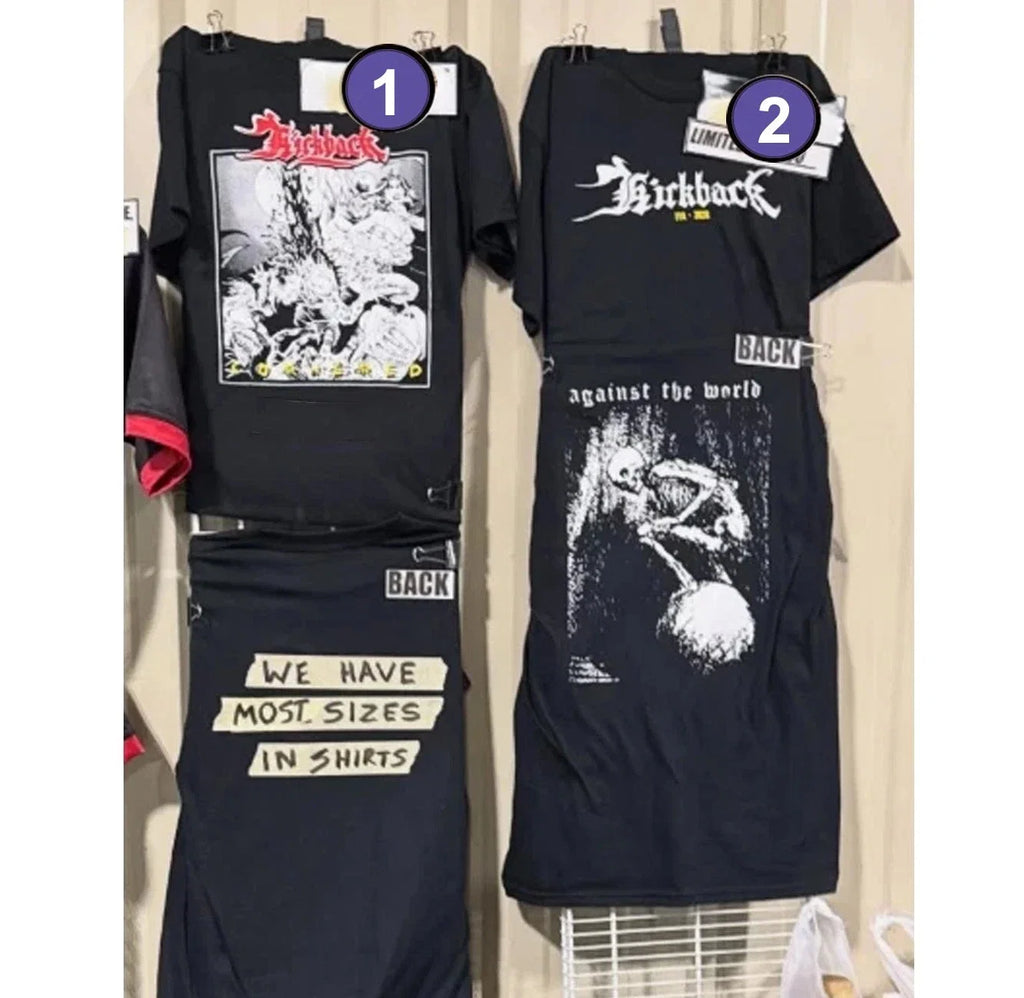 SALE! Kickback Band Lot Cornered Against The World - Adult & Kids T-Shirts, Sweatshirts & Hoodies apparel design preview 1