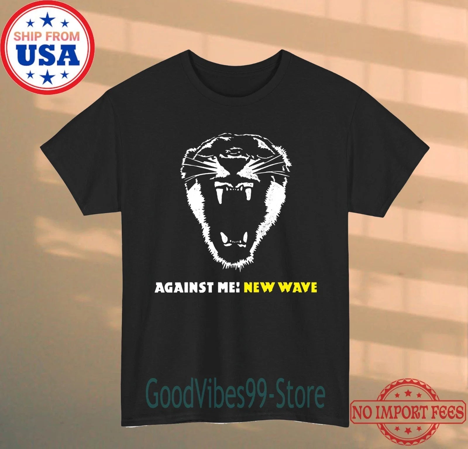 Against Me New Wave Men's Black Size S-5XL - Adult & Kids T-Shirts, Sweatshirts & Hoodies apparel design preview 1