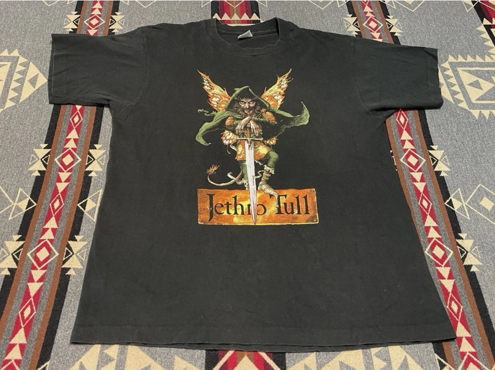 Vintage Jethro Tull 1991 North America Tour XL USA - Adult & Kids T-Shirts, Sweatshirts & Hoodies apparel design preview 1