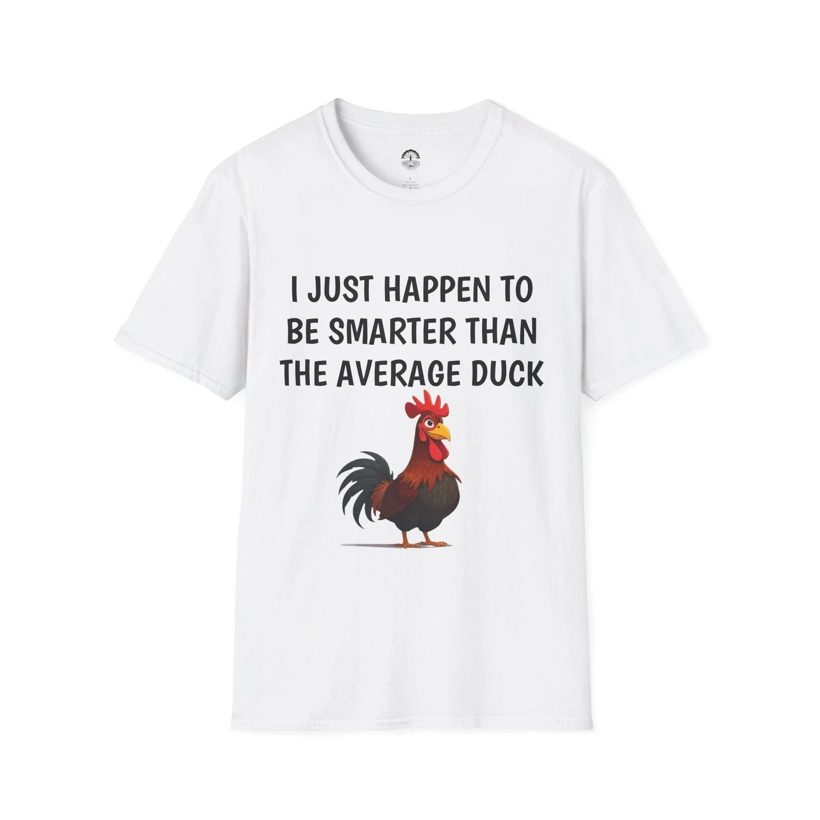 Smarter Than The Average Duck Rooster Funny Farm - Adult & Kids T-Shirts, Sweatshirts & Hoodies apparel design preview 1