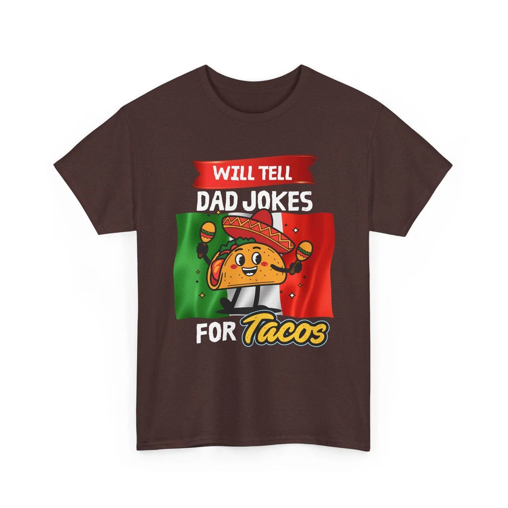 Will Tell Dad Jokes For Tacos Taco Cartoon, Mexican - Adult & Kids T-Shirts, Sweatshirts & Hoodies apparel design preview 1
