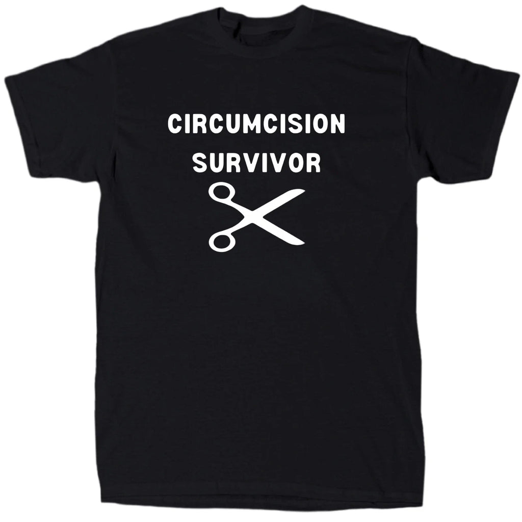 Circumcision Survivor Men's Funny Novelty Cotton Gift - Adult & Kids T-Shirts, Sweatshirts & Hoodies apparel design preview 1