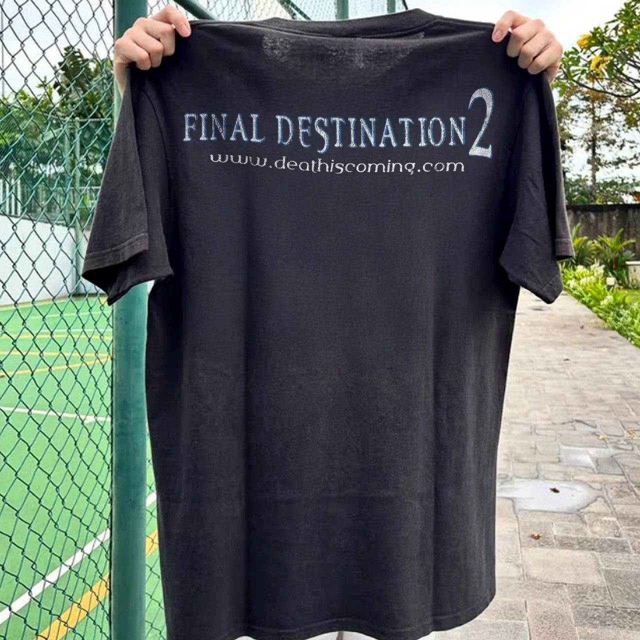 Y2K Final Destination 2 Promo Black XXL - Adult & Kids T-Shirts, Sweatshirts & Hoodies apparel design preview 1