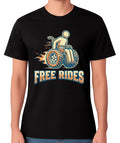 Free Rides Funny Wheelchair Speed Disability Graphic - Adult & Kids T-Shirts, Sweatshirts & Hoodies apparel design preview 1