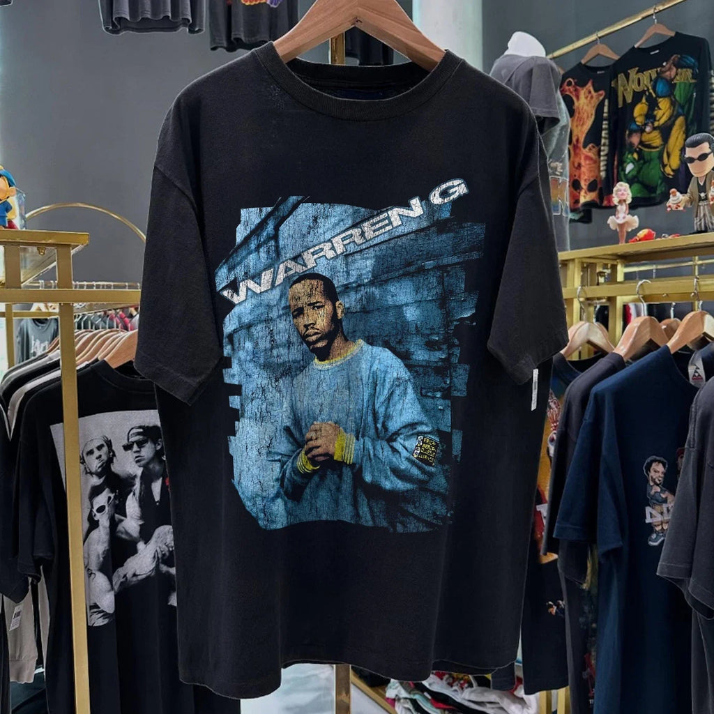 90s Warren G 'This Dj Be' Washed Black L - Adult & Kids T-Shirts, Sweatshirts & Hoodies apparel design preview 1