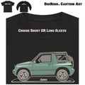 DigiRods Geo Tracker Fun SUV Model Year Tonal Cartoon - Adult & Kids T-Shirts, Sweatshirts & Hoodies apparel design preview 1