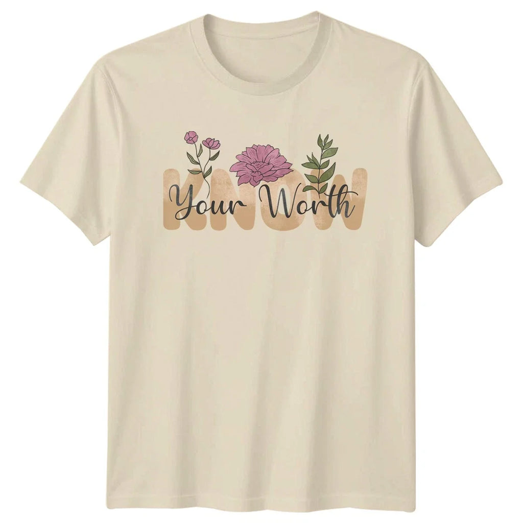 Your Worth Womens Self Love Motivational Mothers Day - Adult & Kids T-Shirts, Sweatshirts & Hoodies apparel design preview 1