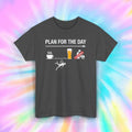 Plan for the Day Funny Swim Beer Coffee Graphic Beach - Adult & Kids T-Shirts, Sweatshirts & Hoodies apparel design preview 1