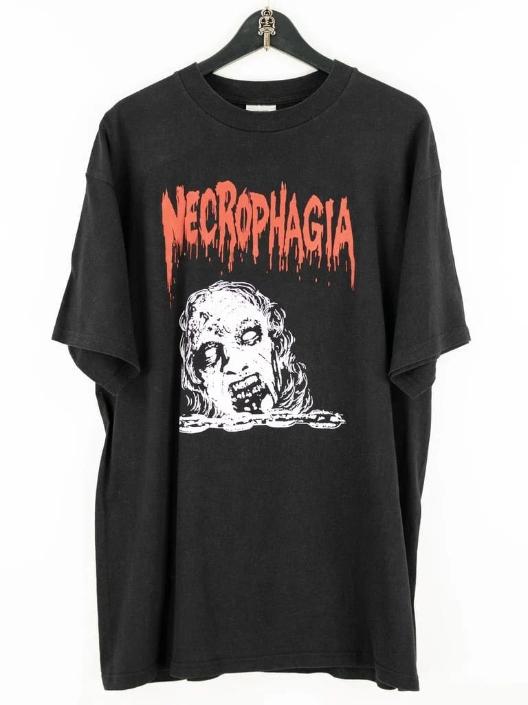 RARE 90's NECROPHAGIA PURE Vintage Reprint - Adult & Kids T-Shirts, Sweatshirts & Hoodies apparel design preview 1
