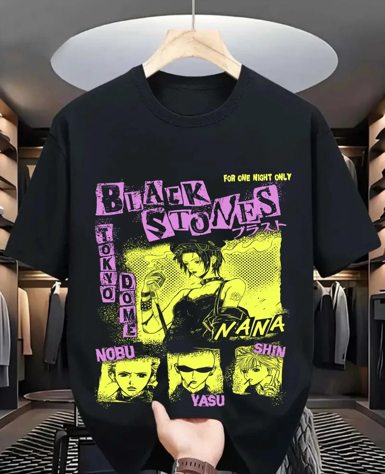 Nana Osaki Black Stones Girl Kawaii Manga Anime - Adult & Kids T-Shirts, Sweatshirts & Hoodies apparel design preview 1