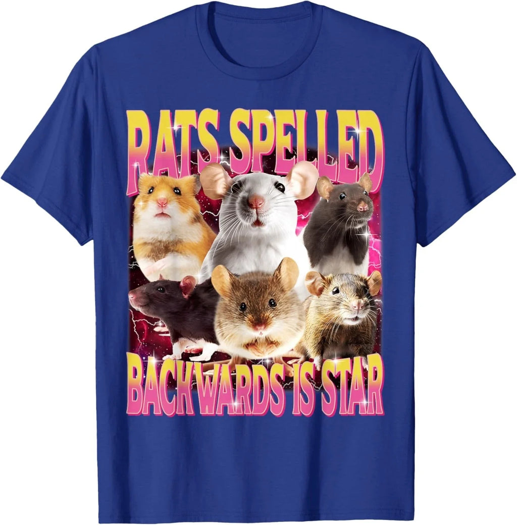 Rats Spelled Backwards is Star Funny Gen Z Humor Rat - Adult & Kids T-Shirts, Sweatshirts & Hoodies apparel design preview 1