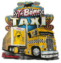 Big Rig Trucks BRT 'T-Bone Taxi' Trucker - Adult & Kids T-Shirts, Sweatshirts & Hoodies apparel design preview 1
