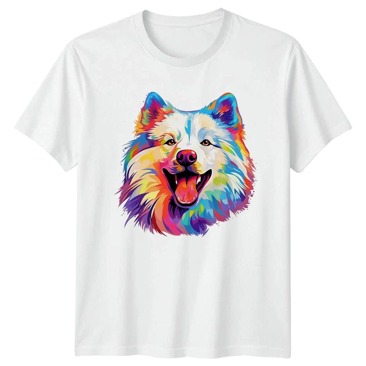 Colorful Samoyed Dog Pet Lover Gift For Him And Her - Adult & Kids T-Shirts, Sweatshirts & Hoodies apparel design preview 1