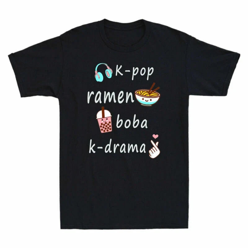 Tea Gift Men's Boba Ramen K-Pop Bubble Lover K-Drama - Adult & Kids T-Shirts, Sweatshirts & Hoodies apparel design preview 1