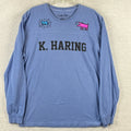 Keith Haring Men Size L Blue Pop Art NYC Streetwear - Adult & Kids T-Shirts, Sweatshirts & Hoodies apparel design preview 1
